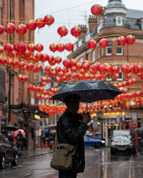 Photo in colour of Chinatown London