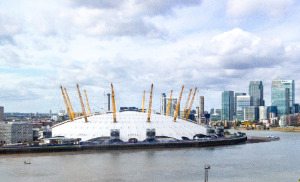 Colour photograph of the Milennium Dome