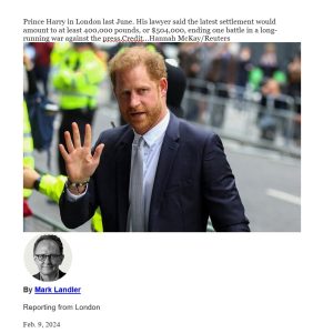Taylor Hampton quoted in the New York Times February 2024
