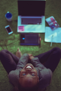 Colour Photograph of a Nigerian Student