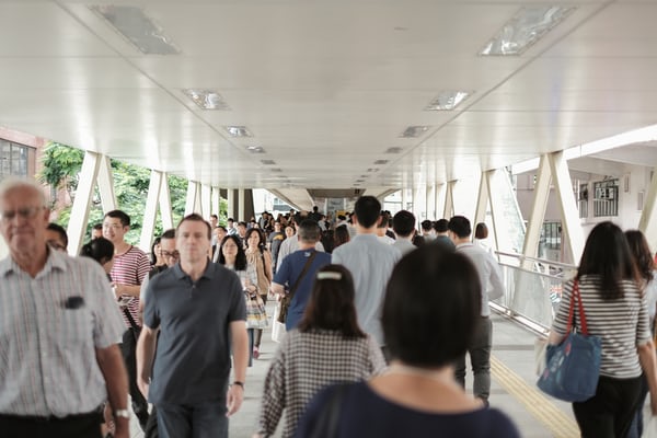 Photo of immigration services in an airport immigrants arriving
