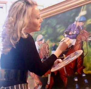 successful visa applications for artists, Cerise Washington painting