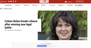 Taylor Hampton Acts for Coleen Nolan