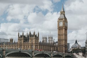 UK Parliament Building in Westminster London