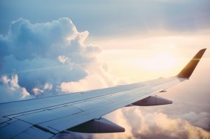 Colour photograph of the win of an aeroplane in flight - privacy rights and free speech in Taylor Swift lawsuit